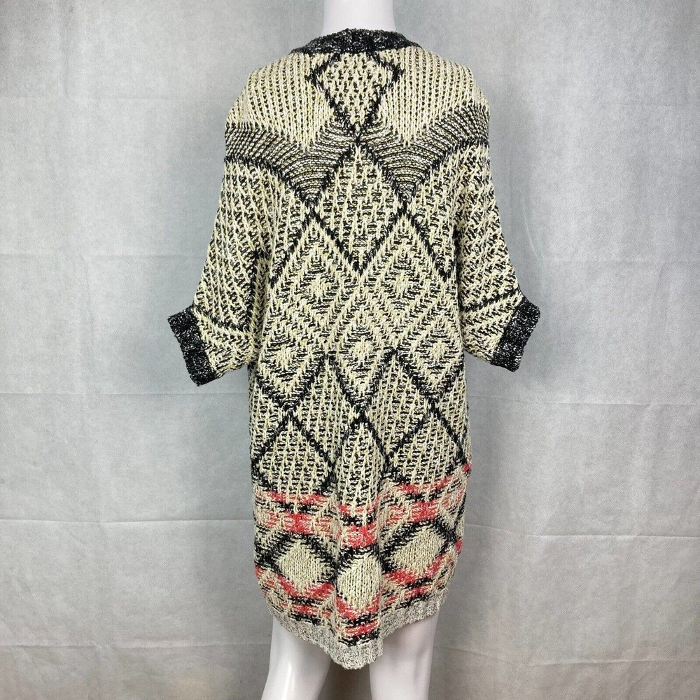 CAbi Carol Anderson Cardigan Womens Sz S Beige Black Short Sleeve Provence - Picture 5 of 10